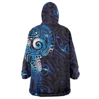Matariki New Zealand Maori Koru Art Tattoo Wearable Blanket Hoodie New Year Galaxy Blue Sky Style LT03 - Polynesian Pride