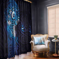 Matariki New Zealand Maori Koru Art Tattoo Window Curtain New Year Galaxy Blue Sky Style LT03 - Polynesian Pride