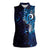 Matariki New Zealand Maori Koru Art Tattoo Women Sleeveless Polo Shirt New Year Galaxy Blue Sky Style