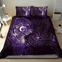 Matariki New Zealand Maori Koru Art Tattoo Bedding Set New Year Galaxy Purple Sky Style LT03 - Polynesian Pride