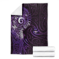 Matariki New Zealand Maori Koru Art Tattoo Blanket New Year Galaxy Purple Sky Style LT03 - Polynesian Pride