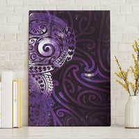 Matariki New Zealand Maori Koru Art Tattoo Canvas Wall Art New Year Galaxy Purple Sky Style LT03 Without Frame Purple - Polynesian Pride