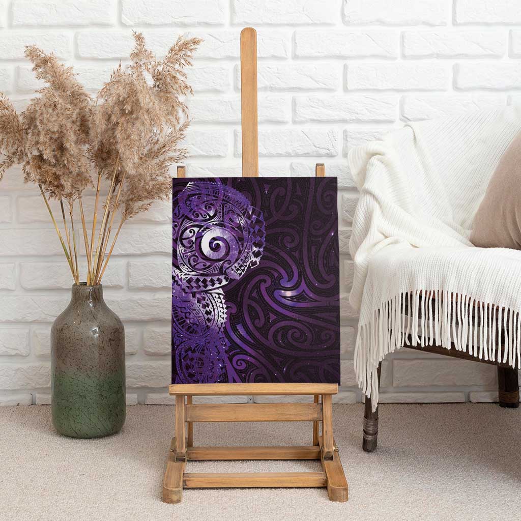 Matariki New Zealand Maori Koru Art Tattoo Canvas Wall Art New Year Galaxy Purple Sky Style LT03 - Polynesian Pride