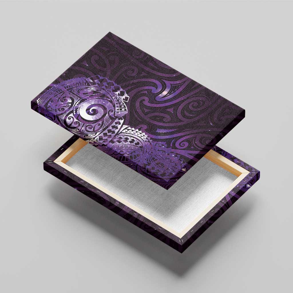Matariki New Zealand Maori Koru Art Tattoo Canvas Wall Art New Year Galaxy Purple Sky Style LT03 - Polynesian Pride