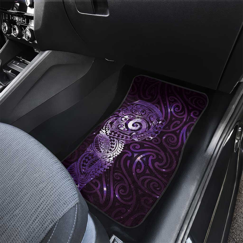 Matariki New Zealand Maori Koru Art Tattoo Car Mats New Year Galaxy Purple Sky Style LT03 - Polynesian Pride