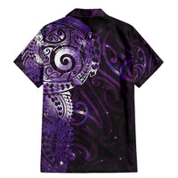 Matariki New Zealand Maori Koru Art Tattoo Family Matching Mermaid Dress and Hawaiian Shirt New Year Galaxy Purple Sky Style LT03 - Polynesian Pride