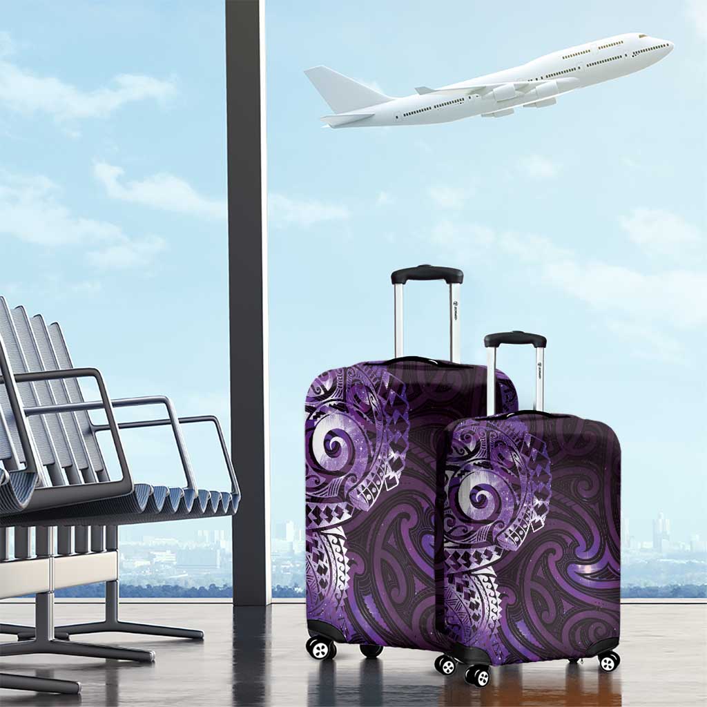 Matariki New Zealand Maori Koru Art Tattoo Luggage Cover New Year Galaxy Purple Sky Style LT03 - Polynesian Pride