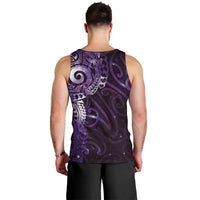 Matariki New Zealand Maori Koru Art Tattoo Men Tank Top New Year Galaxy Purple Sky Style LT03 - Polynesian Pride