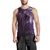 Matariki New Zealand Maori Koru Art Tattoo Men Tank Top New Year Galaxy Purple Sky Style LT03 - Polynesian Pride
