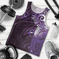 Matariki New Zealand Maori Koru Art Tattoo Men Tank Top New Year Galaxy Purple Sky Style LT03 - Polynesian Pride
