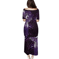 Matariki New Zealand Maori Koru Art Tattoo Puletasi New Year Galaxy Purple Sky Style LT03 - Polynesian Pride