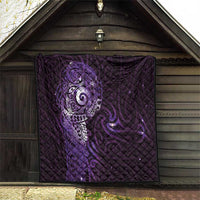 Matariki New Zealand Maori Koru Art Tattoo Quilt New Year Galaxy Purple Sky Style LT03 - Polynesian Pride