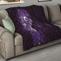 Matariki New Zealand Maori Koru Art Tattoo Quilt New Year Galaxy Purple Sky Style LT03 - Polynesian Pride