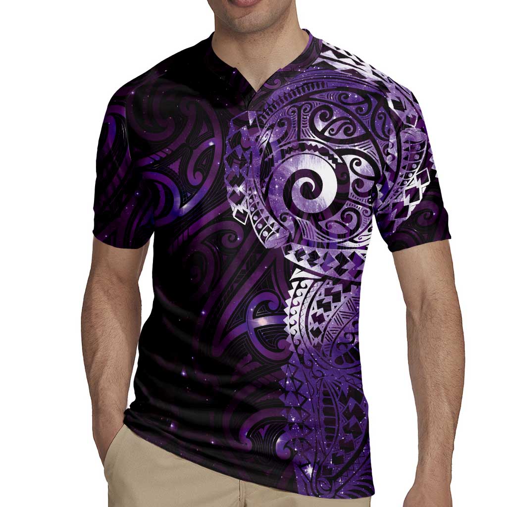 Matariki New Zealand Maori Koru Art Tattoo Rugby Jersey New Year Galaxy Purple Sky Style LT03 - Polynesian Pride