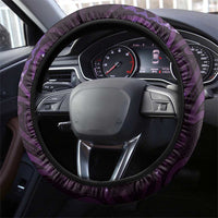Matariki New Zealand Maori Koru Art Tattoo Steering Wheel Cover New Year Galaxy Purple Sky Style LT03 - Polynesian Pride