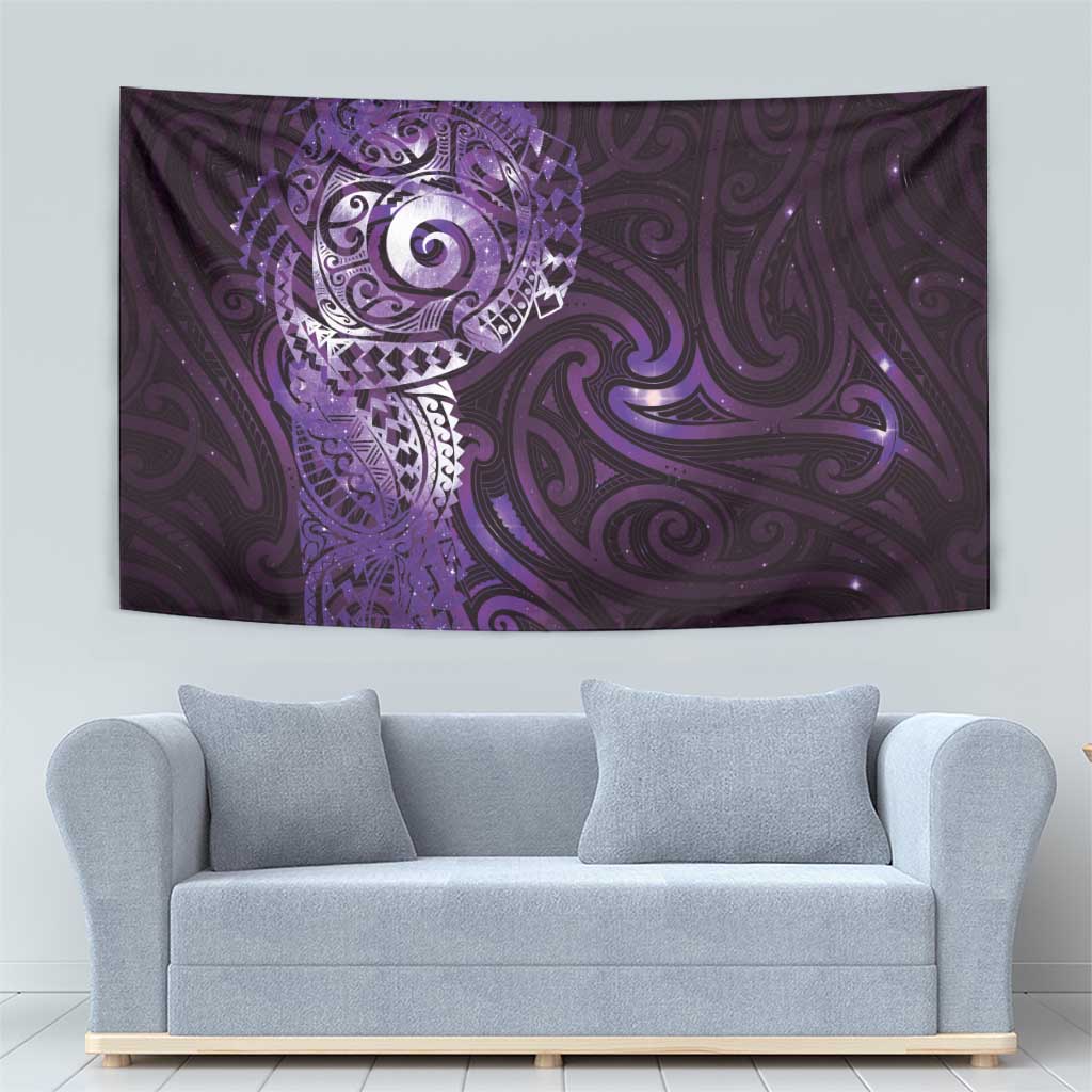 Matariki New Zealand Maori Koru Art Tattoo Tapestry New Year Galaxy Purple Sky Style LT03 - Polynesian Pride