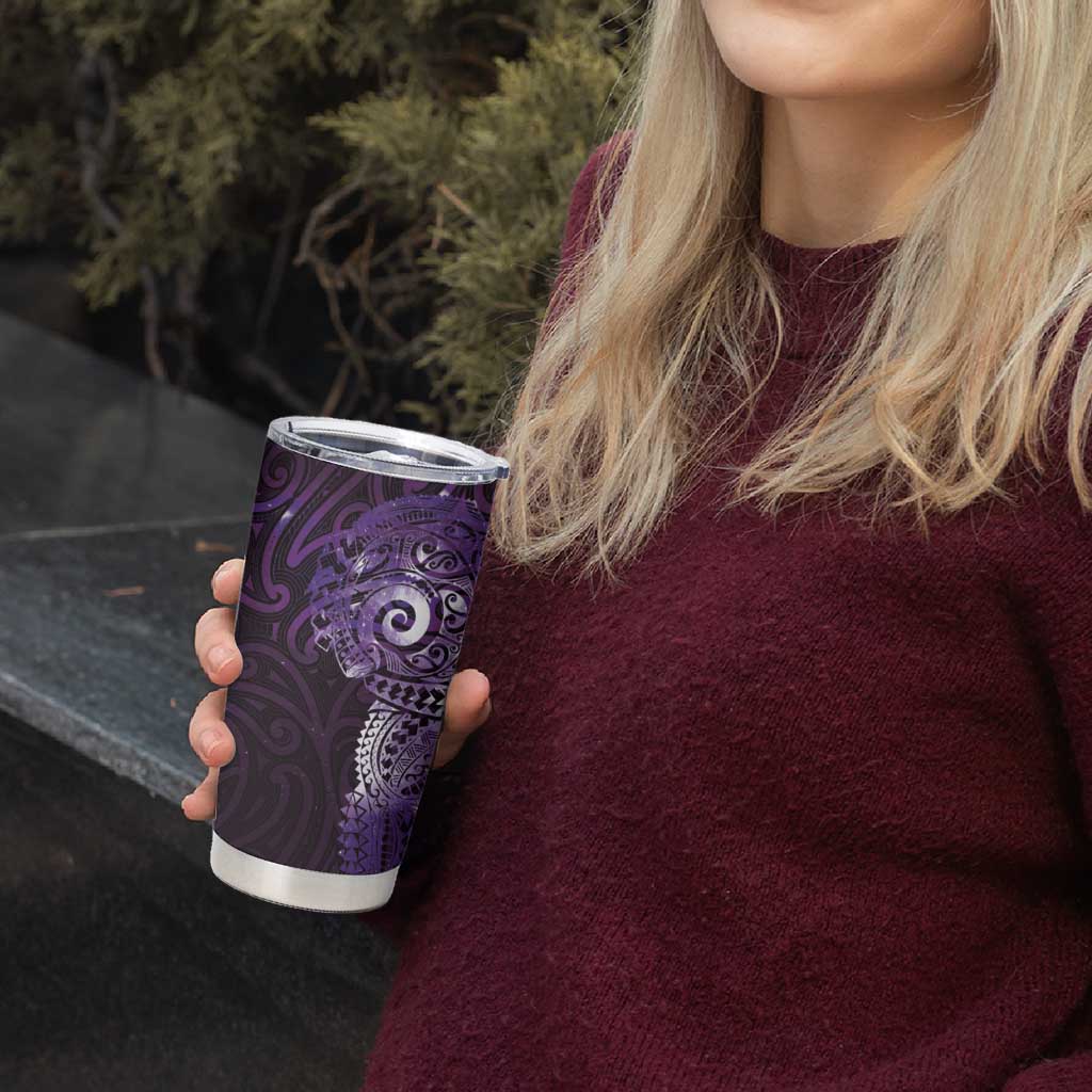 Matariki New Zealand Maori Koru Art Tattoo Tumbler Cup New Year Galaxy Purple Sky Style LT03 - Polynesian Pride