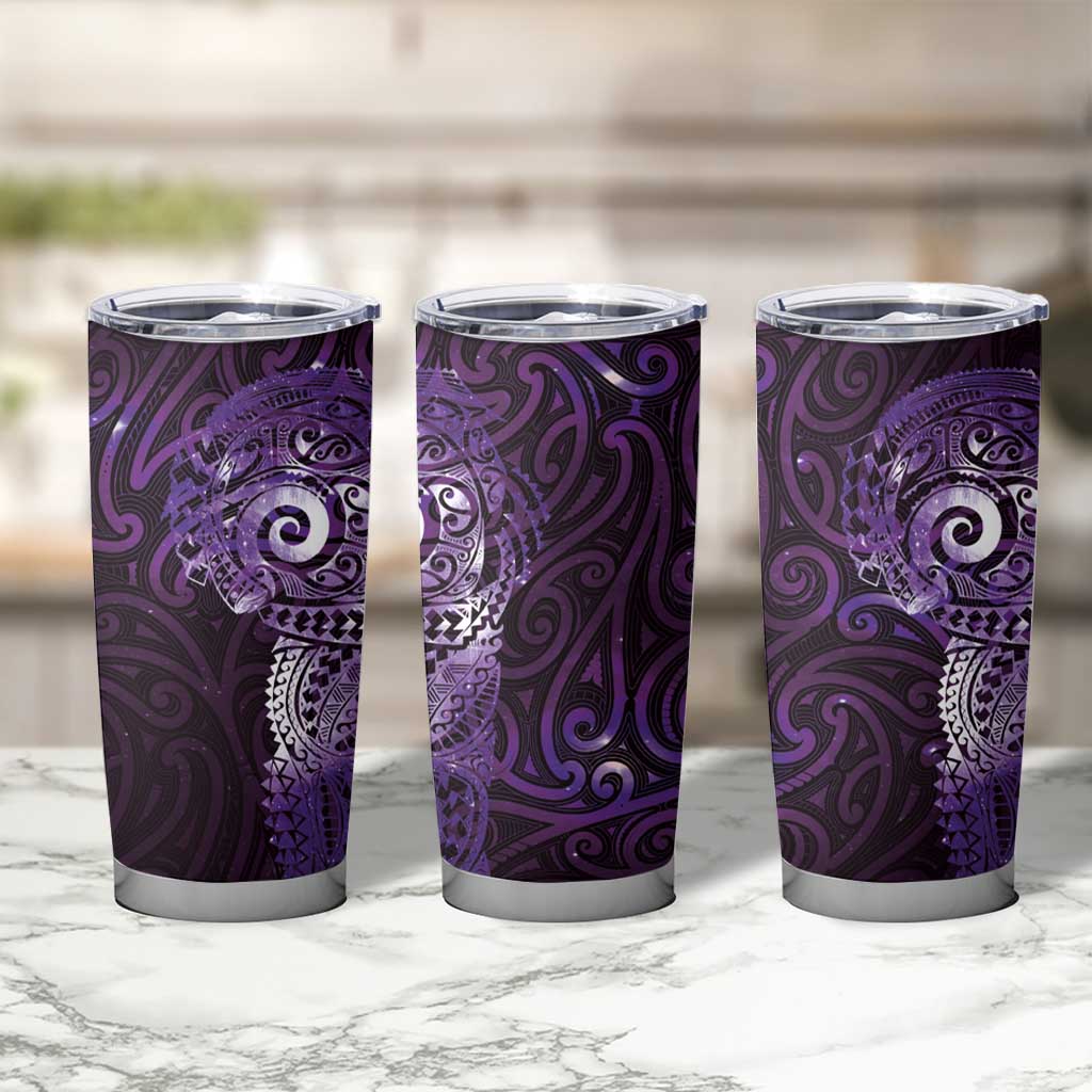 Matariki New Zealand Maori Koru Art Tattoo Tumbler Cup New Year Galaxy Purple Sky Style LT03 - Polynesian Pride