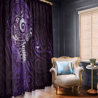 Matariki New Zealand Maori Koru Art Tattoo Window Curtain New Year Galaxy Purple Sky Style LT03 - Polynesian Pride