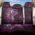 Matariki New Zealand Maori Koru Art Tattoo Back Car Seat Cover New Year Galaxy Pink Sky Style