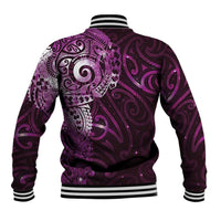 Matariki New Zealand Maori Koru Art Tattoo Baseball Jacket New Year Galaxy Pink Sky Style LT03 - Polynesian Pride