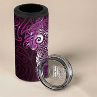 Matariki New Zealand Maori Koru Art Tattoo 4 in 1 Can Cooler Tumbler New Year Galaxy Pink Sky Style LT03 - Polynesian Pride