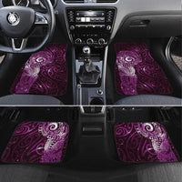 Matariki New Zealand Maori Koru Art Tattoo Car Mats New Year Galaxy Pink Sky Style LT03 Set 4pcs Pink - Polynesian Pride