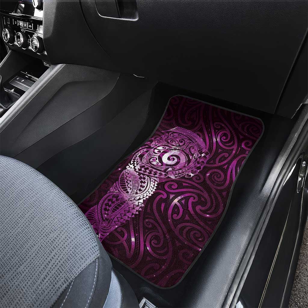 Matariki New Zealand Maori Koru Art Tattoo Car Mats New Year Galaxy Pink Sky Style LT03 - Polynesian Pride
