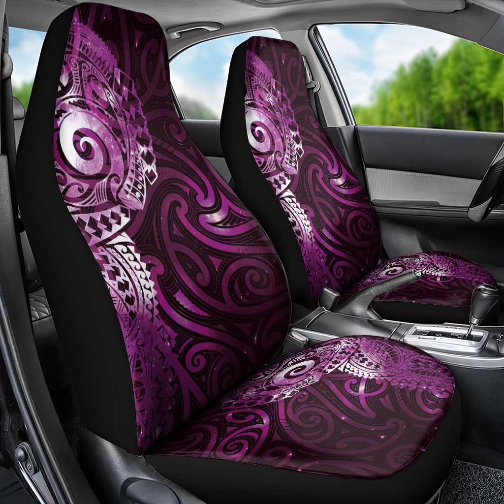 Matariki New Zealand Maori Koru Art Tattoo Car Seat Cover New Year Galaxy Pink Sky Style LT03 - Polynesian Pride