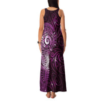 Matariki New Zealand Maori Koru Art Tattoo Family Matching Tank Maxi Dress and Hawaiian Shirt New Year Galaxy Pink Sky Style LT03 - Polynesian Pride