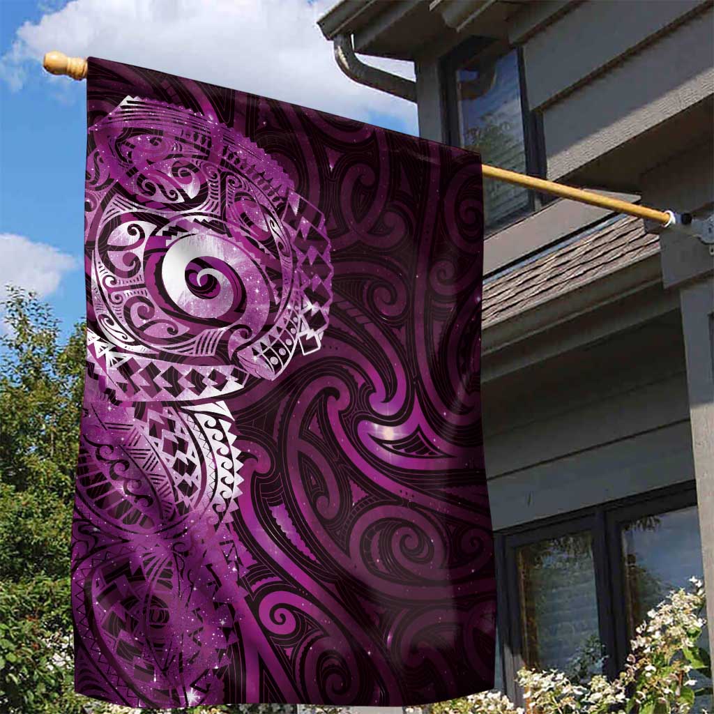 Matariki New Zealand Maori Koru Art Tattoo Garden Flag New Year Galaxy Pink Sky Style LT03 - Polynesian Pride