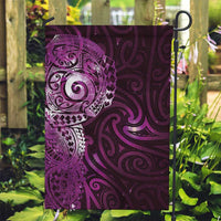 Matariki New Zealand Maori Koru Art Tattoo Garden Flag New Year Galaxy Pink Sky Style LT03 Garden Flag Pink - Polynesian Pride