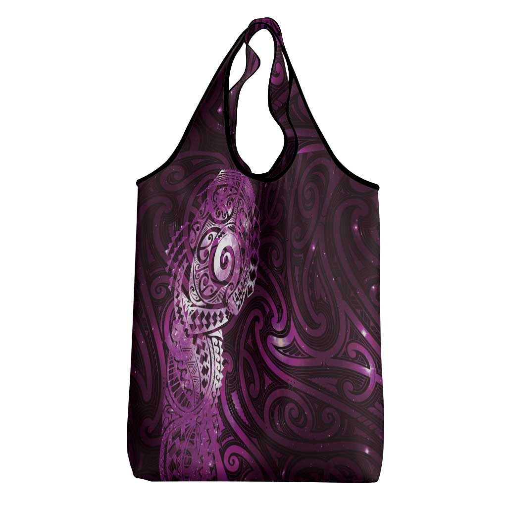 Matariki New Zealand Maori Koru Art Tattoo Grocery Bag New Year Galaxy Pink Sky Style LT03 - Polynesian Pride