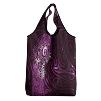 Matariki New Zealand Maori Koru Art Tattoo Grocery Bag New Year Galaxy Pink Sky Style LT03 - Polynesian Pride