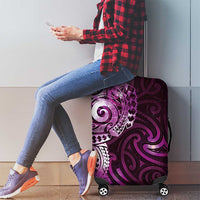 Matariki New Zealand Maori Koru Art Tattoo Luggage Cover New Year Galaxy Pink Sky Style LT03 - Polynesian Pride