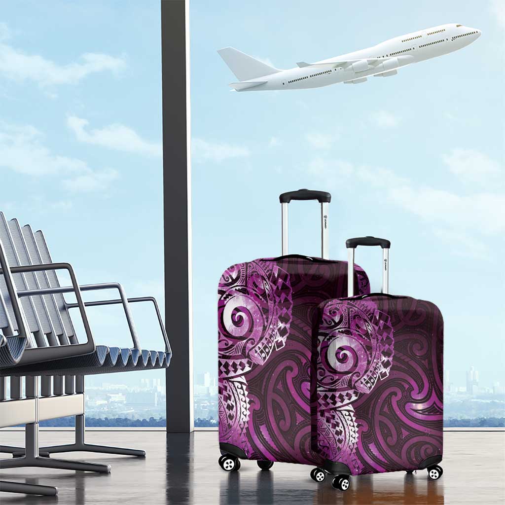 Matariki New Zealand Maori Koru Art Tattoo Luggage Cover New Year Galaxy Pink Sky Style LT03 - Polynesian Pride