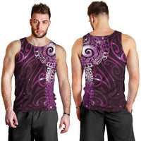 Matariki New Zealand Maori Koru Art Tattoo Men Tank Top New Year Galaxy Pink Sky Style LT03 - Polynesian Pride