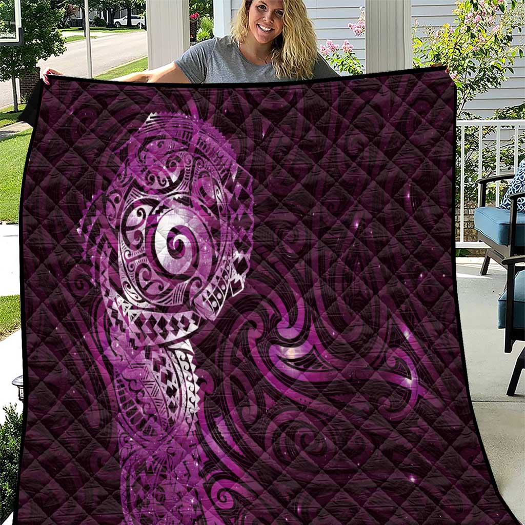Matariki New Zealand Maori Koru Art Tattoo Quilt New Year Galaxy Pink Sky Style LT03 Pink - Polynesian Pride