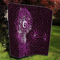Matariki New Zealand Maori Koru Art Tattoo Quilt New Year Galaxy Pink Sky Style LT03 - Polynesian Pride
