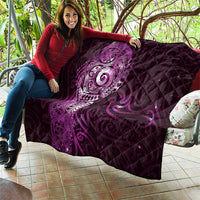 Matariki New Zealand Maori Koru Art Tattoo Quilt New Year Galaxy Pink Sky Style LT03 - Polynesian Pride