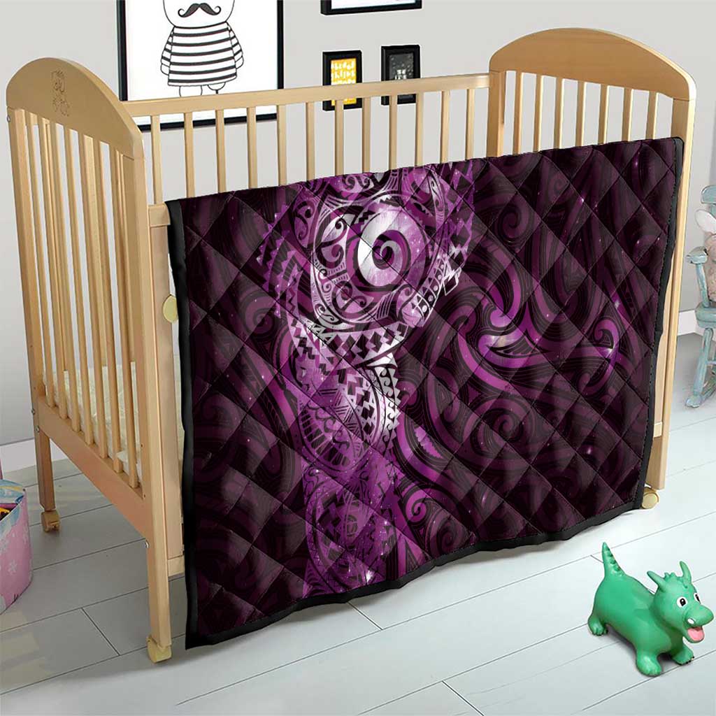 Matariki New Zealand Maori Koru Art Tattoo Quilt New Year Galaxy Pink Sky Style LT03 - Polynesian Pride