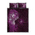 Matariki New Zealand Maori Koru Art Tattoo Quilt Bed Set New Year Galaxy Pink Sky Style