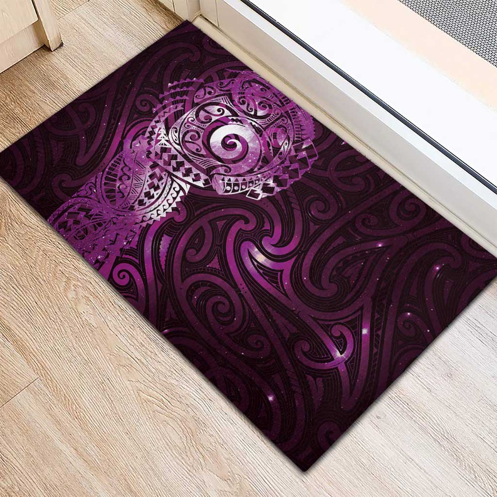 Matariki New Zealand Maori Koru Art Tattoo Rubber Doormat New Year Galaxy Pink Sky Style LT03 - Polynesian Pride
