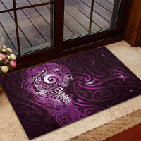 Matariki New Zealand Maori Koru Art Tattoo Rubber Doormat New Year Galaxy Pink Sky Style LT03 - Polynesian Pride