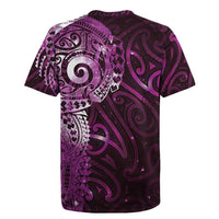 Matariki New Zealand Maori Koru Art Tattoo Rugby Jersey New Year Galaxy Pink Sky Style LT03 - Polynesian Pride