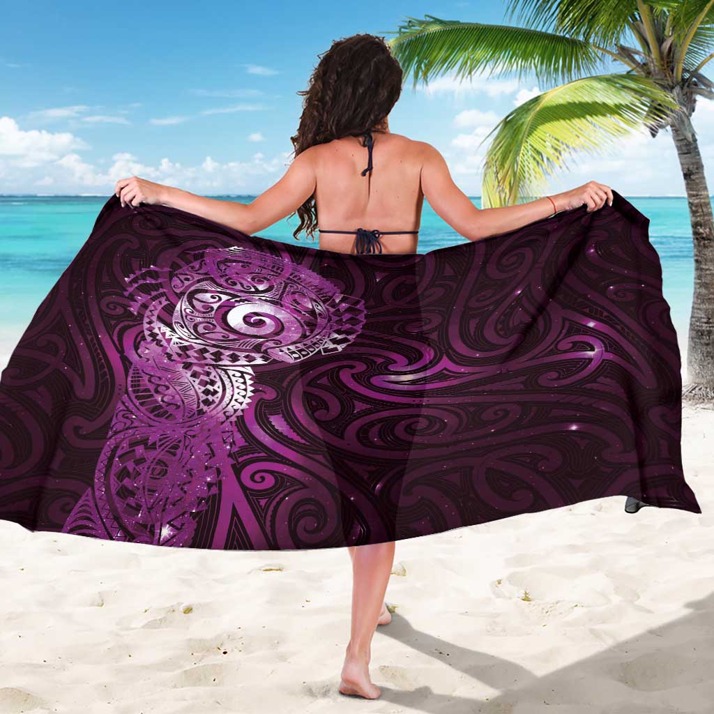 Matariki New Zealand Maori Koru Art Tattoo Sarong New Year Galaxy Pink Sky Style LT03 - Polynesian Pride