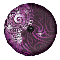 Matariki New Zealand Maori Koru Art Tattoo Spare Tire Cover New Year Galaxy Pink Sky Style LT03 - Polynesian Pride