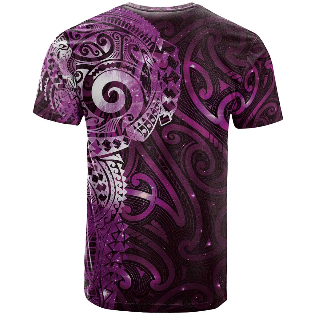 Matariki New Zealand Maori Koru Art Tattoo T Shirt New Year Galaxy Pink Sky Style LT03 - Polynesian Pride