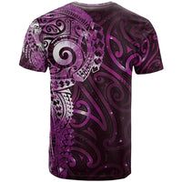 Matariki New Zealand Maori Koru Art Tattoo T Shirt New Year Galaxy Pink Sky Style LT03 - Polynesian Pride