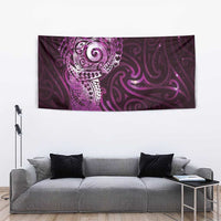 Matariki New Zealand Maori Koru Art Tattoo Tapestry New Year Galaxy Pink Sky Style LT03 - Polynesian Pride